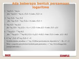 Sistem persamaan linear dua variabel. Eksponen Bentuk Akar Dan Logaritma Serta Fungsinya Ppt Download