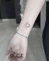 Tiny half moon on wrists. 63 Most Beautiful Sun And Moon Tattoo Ideas Page 3 Of 6 Stayglam