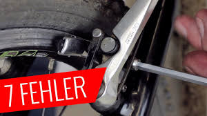 7 Grosste Fehler Beim V Bremse Einstellen Fahrrad Org Youtube
