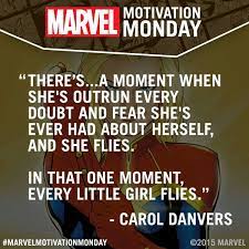 Marvel Motivation Monday Marvel Quotes Marvel Entertainment Captain Marvel