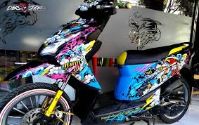 Mr stiker merupakan toko online yang menjual stiker motor & decal work.kami menjual berbagai jenis stiker motor atau striping motor custom, decal work, stiker tempel, nomer start, desain balap, desain racing atau apapun yang berhubungan dengan stiker.dari bahan orajet dan dilapisi dengan laminasi/clear glosy ataupun doff membuat keawetan sticker produk kami. Pin On My Project
