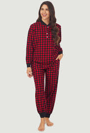 Lanz of Salzburg Buffalo Check Ski Pajama Buffalo Check / Xs
