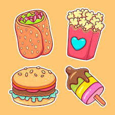 Unique food aesthetic stickers featuring millions of original designs created and sold by independent artists. Free Snack Sticker Vectors 10 000 Images In Ai Eps Format