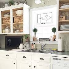 I Love This Take On Open Shelving By The Newenglandnesters Just Remove Cabinet Do Diy Kitchen Cabinets Makeover Kitchen Cabinets Makeover Diy Kitchen Cabinets