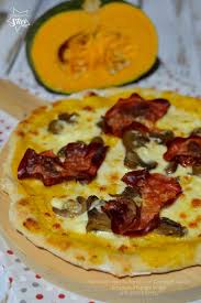 Pizza Con Impasto Bonci Con Crema Di Zucca Bresaola E Funghi Bimby Passione Bimby Ricetta Ricette Zucca Pizza