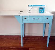 An Intense How To For Retrofitting An Old Sewing Table I D Love To Not Have To Split Desk Space Between Sewing Table Old Sewing Tables Sewing Machine Cabinet