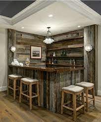26 modern basement bar ideas and designs for 2021 photos. Reclaimed Barnwood Corner And Bar Home Bar Designs Bars For Home Home Bar Rooms