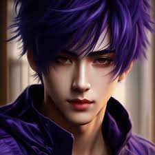 ♡ парень-фиалка, хуманизация, китаец, 18 лет» — картинка создана в Шедевруме