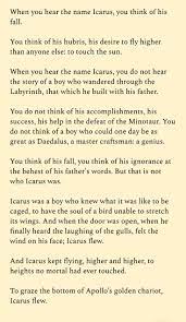 But Icarus Flew Pretty Words Poem Quotes Mythology Poetry