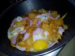 Ragout De Pommes De Terre Au Jambon Champignon Et Oeuf Recette Recette De Ragout Recette De Plat Recettes De Cuisine