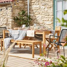 Ideal Pour Vos Repas En Famille Ou Entre Amis Habillez Votre Terrasse Avec Ce Mobilier De Jardin Denia Au Style Res Mobilier Jardin Castorama Fauteuil Jardin