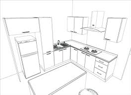 Learn how to properly measure your kitchen and check out our design tips for different kitchen floor plans. Drawing Skill Kitchen Drawings Easy
