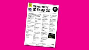 World Book Day Big Bonanza Quiz Ks3 2 World Book Day