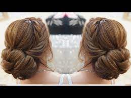 Quick And Easy Updo Hairstyles With Braid Elegnat Updo Hairstyles Youtube Easy Updo Hairstyles Easy Updos For Medium Hair Hair Styles