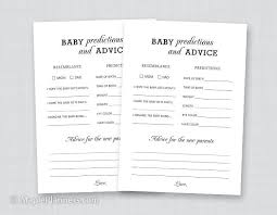 Guess the baby weight free printable. Free Printable Baby Prediction And Advice Cards Baby Shower Games