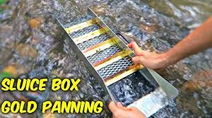 Custom mining equipment to fill your needs. Sluice Box Gold Panning Youtube
