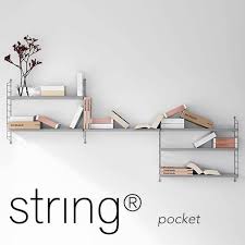 Buy modular shelving and get the best deals at the lowest prices on ebay! String Pocket Modular Shelving System String Furniture String Pocket 2 Panels 3 Shelves Black Stained Ash Black 60 X 15 X 50 Cm Ref Sp5015 03 13