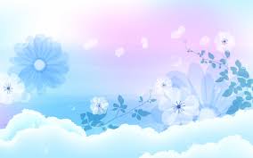 Light Blue Flowers And White Background Displaying A Pure And Clean World Without Any Evil And Neg Blue Flower Wallpaper Blue Flowers Background Blue Flowers