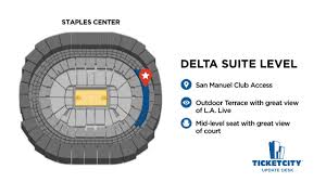 Staples Center Seat Recommendations The Ticketcity Update Desk
