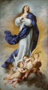 Que se celebra el 8 de diciembre. Inmaculada Concepci C3 B3n Murillo 1675 Museo Del Prado Jpg 859 1600 Inmaculada Concepcion De Maria Asuncion De La Virgen Maria Inmaculada