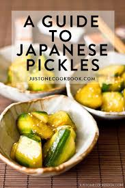 Tsukemono A Guide To Japanese Pickles Just One Cookbook Japanese Pickles Easy Japanese Recipes Japanese Cooking