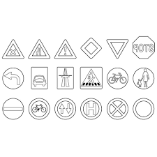 Ein wichtiges element dabei ist das sichere beherrschen der verkehrszeichen. Ausmalbilder Verkehrszeichen 1ausmalbilder Com Verkehrszeichen Verkehrsschilder Verkehr