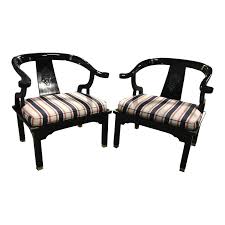 1960s Vintage James Mont Style Ming Chairs A Pair Chair Side Chairs James Mont