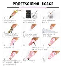Buy Coscelia Acrylic Powder And Liquid Set Clear White Pink Nude Colored Acrylic Nail Powder And Liquid Monomer Nail Art Beginner Kit With Acrylic Nail Brush Nail Forms Tips For Acrylic Extension