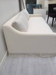 Revamp your furniture the easy way! Sofa Covers White Linen Loose Cover Sofa