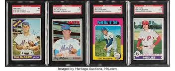 He recorded the final out of the 1980 world series against the kansas city royals, via a strikeout of willie. 1966 79 Topps Tug Mcgraw Signed Baseball Card Quartet Sgc Lot 41166 Heritage Auctions