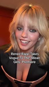 #ReneéRapp takes #BritishVogue to the New York premiere of #MeanGirls.