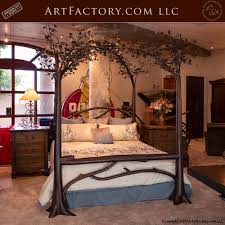 It's made from iron, and showcases four slim turned posters, paired with turned metal spindles for a delicate french country look with a modern twist. King Canopy Bed Just Like Mother Nature Made It By Her Hand