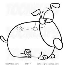 The show began airing on cartoon network europe in 1998 and ran until 2001. Cartoon Black And White Line Drawing Of A Fat Dog 7217 By Ron Leishman