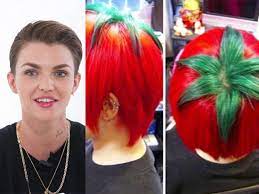 Models mit kurzen haaren trends rubin rose. Ruby Rose Postet Tomaten Frisur Star Frisuren Die Frisuren Trends Der Stars Cosmopolitan