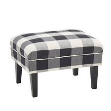 Black And White Ottoman Stool Laila Ottoman Ottoman Accent Chairs For Living Room Furniture