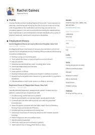 Curriculum vitae name and credentials mailing address phone number email address education include institutions, degrees, dates degrees conferred and field(s) of study. Registered Nurse Resume Sample Writing Guide 12 Samples Pdf