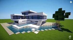 Terrific Minecraft Modern Mansion Z9210971 Modern House Blueprints Beautiful Easy Houses T Minecraft House Plans Minecraft Modern Mansion Minecraft Small House
