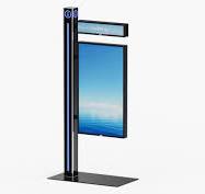 55 inch Freestanding Dual Sided Strecthed Screen Eletronic Road Sign