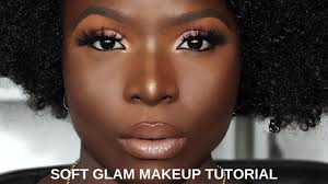 soft glam makeup tutorial dark skin