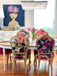 French Bohemian Dining Chairs Set Of 4 By Chairwhimsy On Etsy Https Www Etsy Com Listing 708186 Bohemian Dining Room Dining Room Colors Dining Chair Makeover