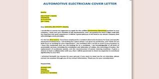 Wow your future employer with this simple cover letter example format. Cover Letter For Automotive Electrician Qs Study