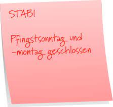Er redete mit ihnen über gott und die zukunft, die er für das volk vorbereitet hatte: Pfingsten Geschlossen 24 25 5 Stabi Blog