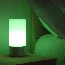 Aukey Table Lamp Touch Sensor Bedside Lamps Dimmable Warm White Light Color Changing Rgb For Bedrooms Amazon Com Bedroom Bedside Lamp Lamp Touch Lamp