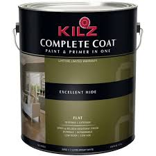 A quart of paint covers 100 square feet of primed wall surface. Kilz Complete Coat Flat Base Paint Primer 1 Quart Walmart Com Walmart Com