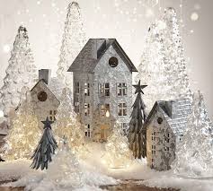 Pretty Pretty Galvanized Christmas Village Houses Really Enjoying The Galva Christmas Village Houses Diy Christmas Village Decorating With Christmas Lights