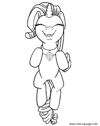 In this coloring sheet, rarity looks stunning as she poses with her head tilted to the side and her one foot up. Happy My Little Pony Rarity Unicorn Smiling Coloring Pages Printable