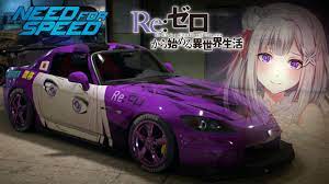 Emilia Re Zero Anime Wrap Need For Speed Need For Speed Anime Speed