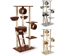 Mit vier weichen liegeflächen und einem bis 200cm langem kratzstamm der seines. Silvio Design Kratzbaum Merlin Mit Hohle Und Hangematte Lidl