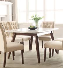 Acme 72820 Gasha White Faux Marble Top Dining Table Dining Table Marble Dining Table Design Modern Marble Top Dining Table