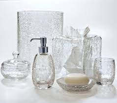 From canisters and tumblers to soap dishes and pumps, discover modern accents online. Glass Bathroom Accessories Home Design Ideas Bathroom Accessories Glass Bathroom Crackle Glass